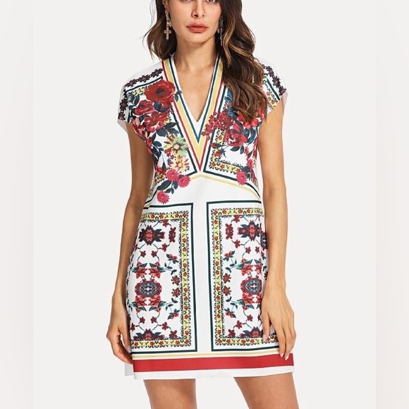 NEW ZARA Printed Tunic Dress - Picture 7 of 8